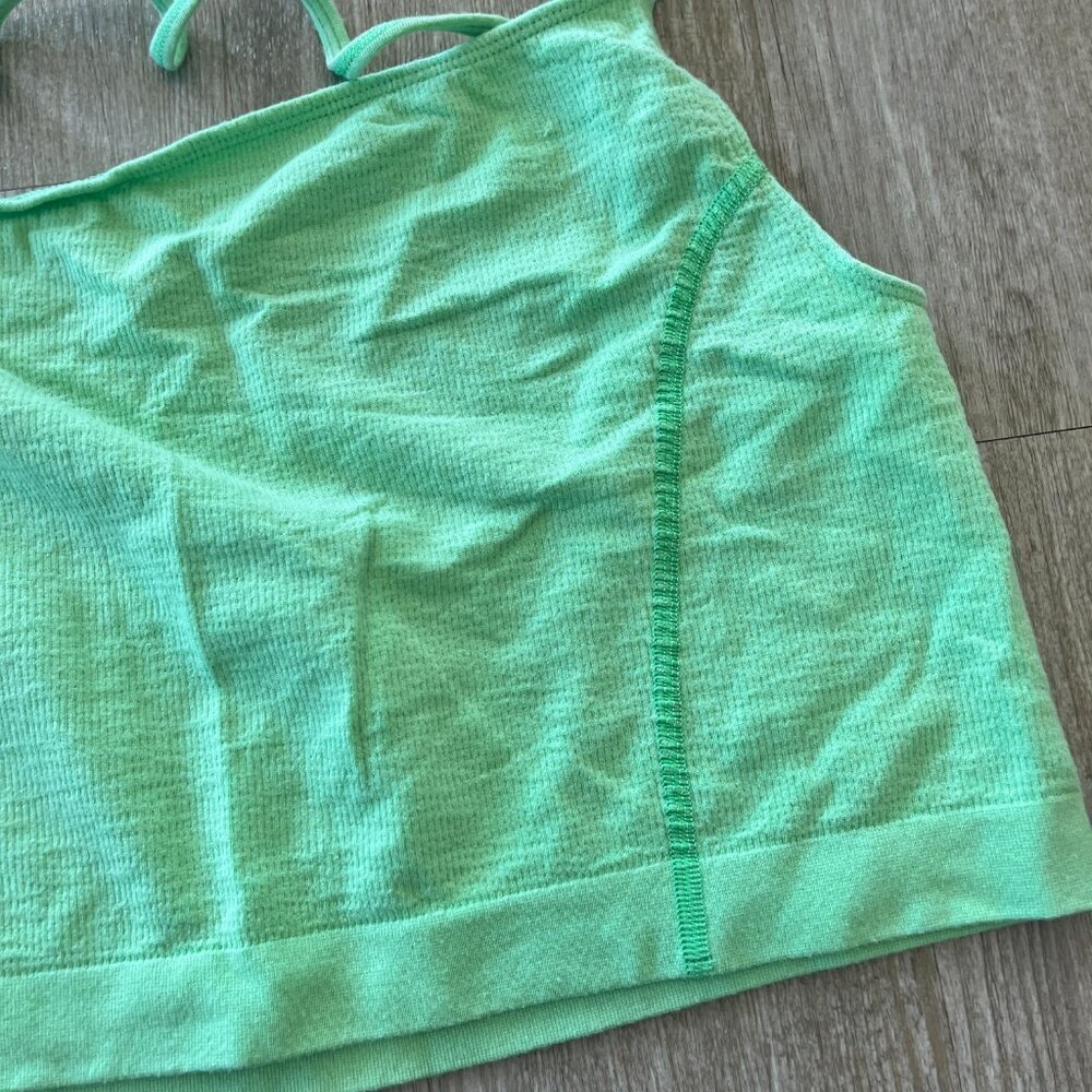Womens Urban Outfitters Green Cropped Tank / Bralette - XL - Picture 2 of 5